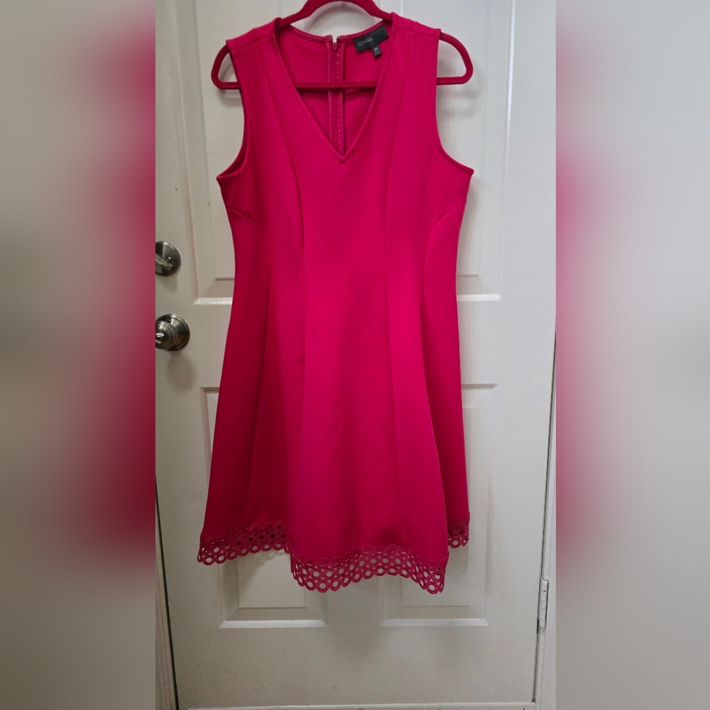 Donna Ricco New York Pink Sleeveless Dress Size 16p